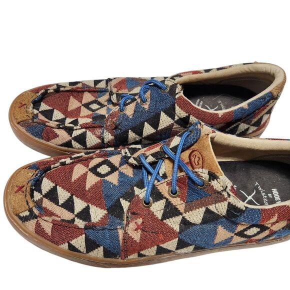 Twisted X Hooey Loper Shoes Mens 9.5 M Colorful MHYC006 Loafer - Picture 3 of 13